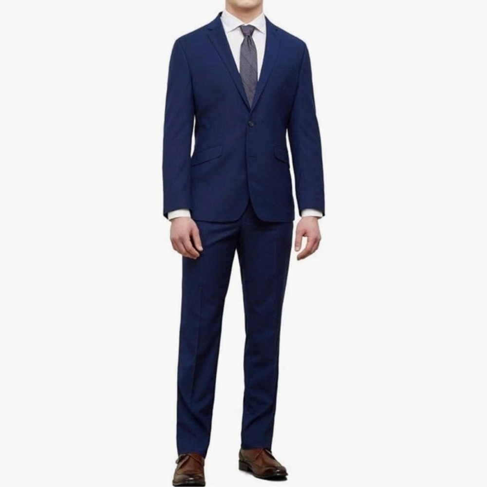 Kenneth Cole Reaction Slim Fit Flex Techni- Cole Two Piece Suit - NWT